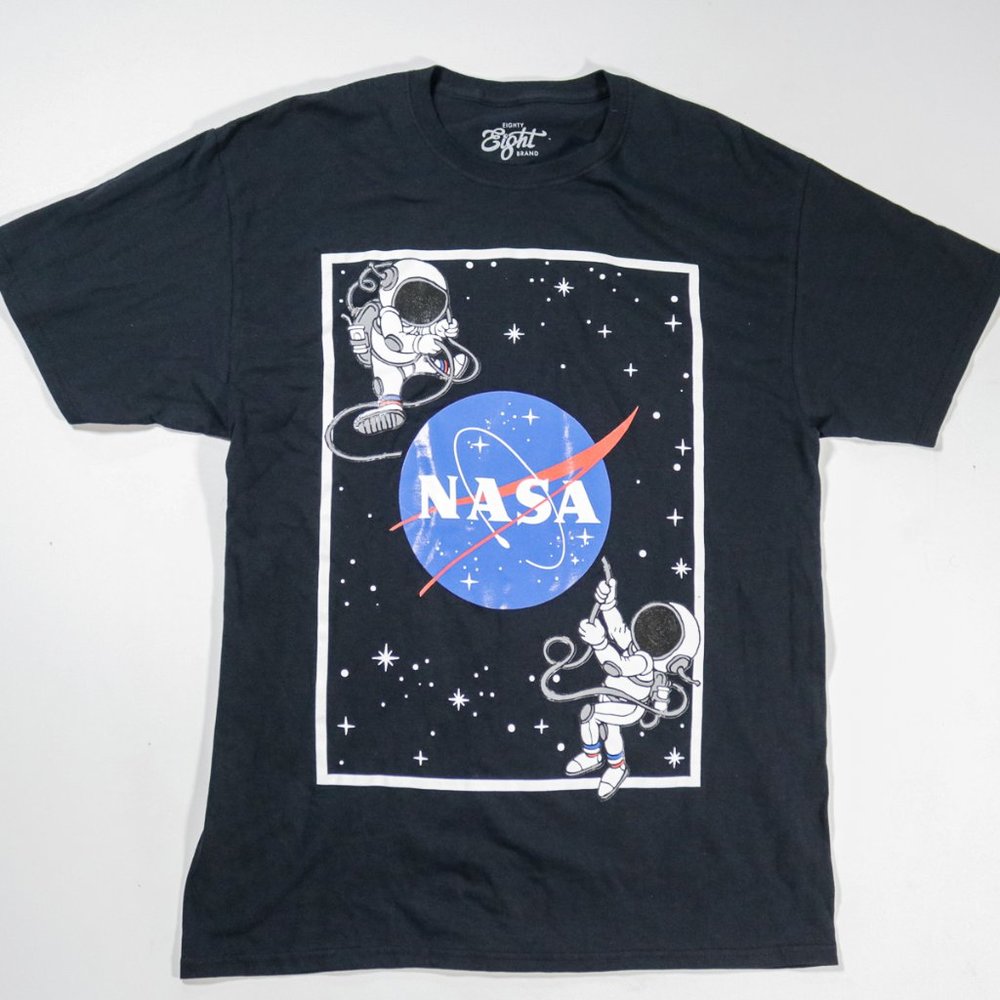 Eighty Eight Mens T-Shirt NASA Graphic Print T-Shirt L